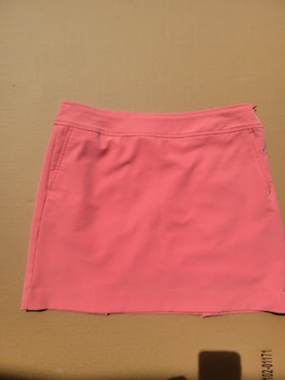 Adidas Ultimate365 Women's Coral Pink Golf Skort Built-In Shorts Size 2 Like New - Picture 3 of 7